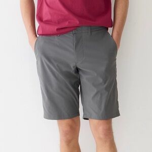 NWT J. Crew 10.5" Tech Short Coal Grey